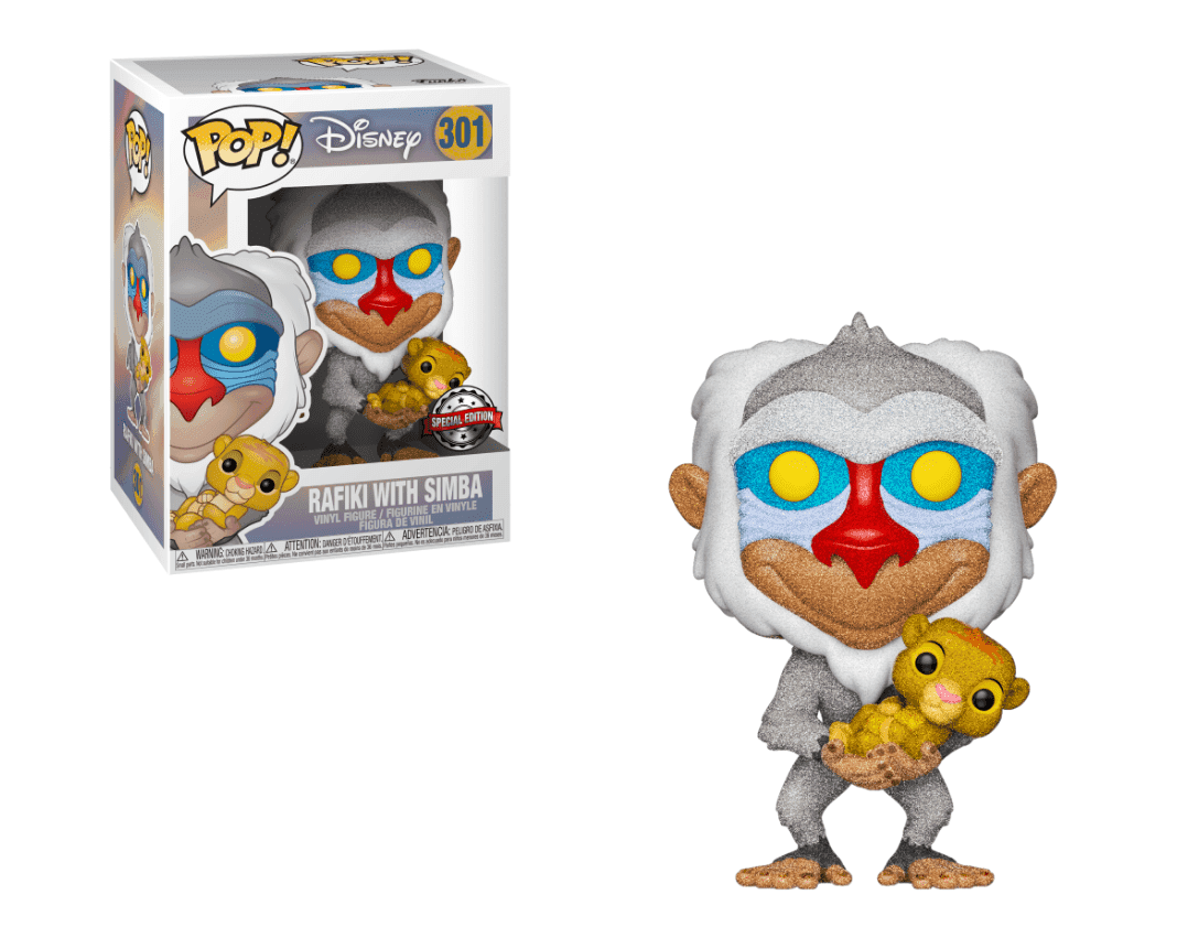 image de Rafiki with Simba (Diamond Glitter)