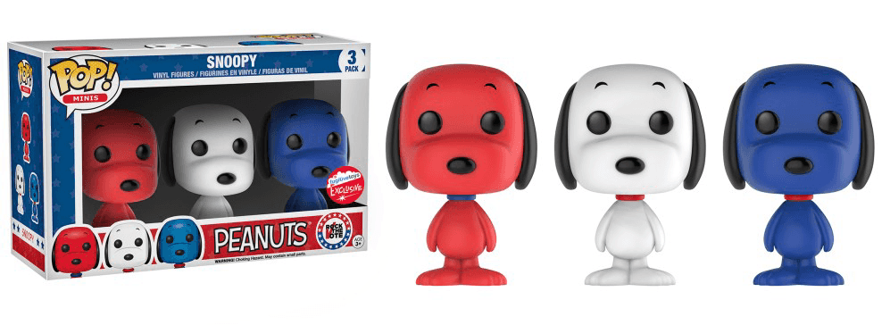 image de Peanuts - 3 Pack - Blue, Wht, & Red Snoopy