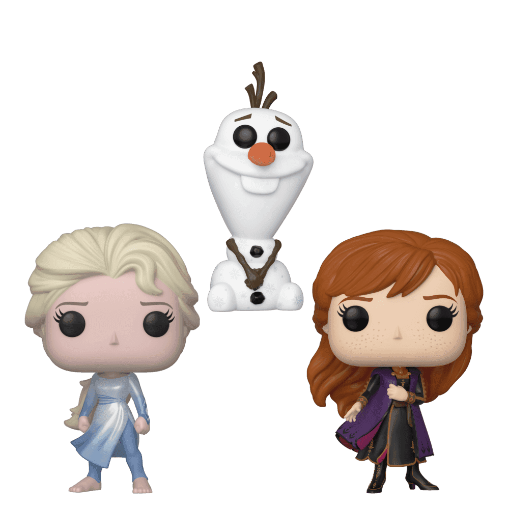image de 3 Pack - Elsa (Dark Sea), Olaf, and Anna