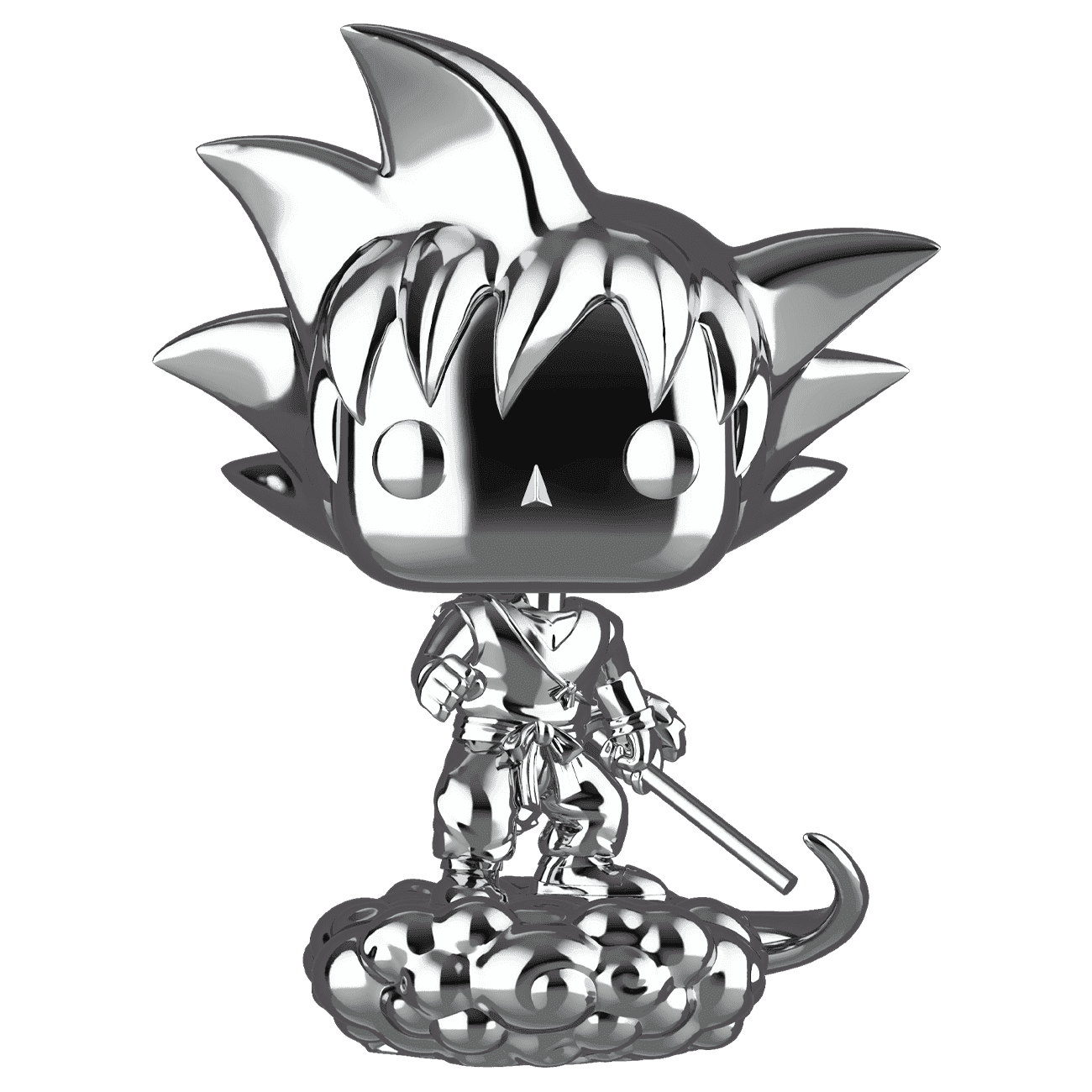 image de Goku & Flying Nimbus (Silver) (Chrome)