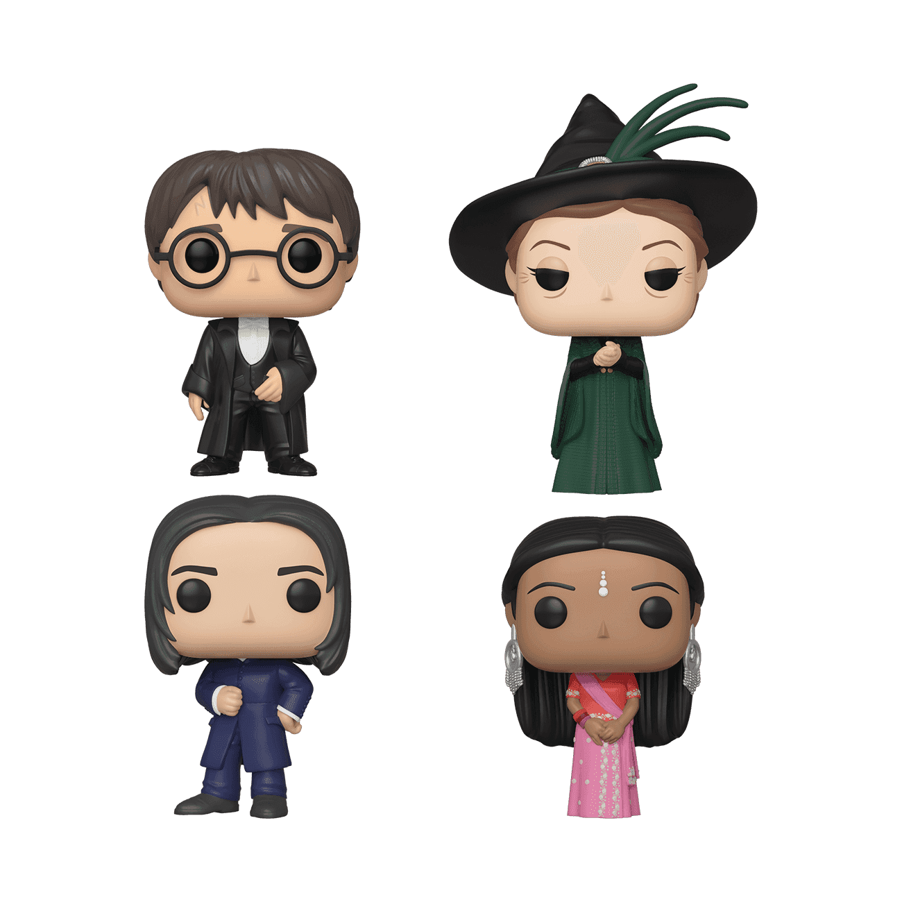 image de Severus Snape, Harry Potter, Parvati Patil, & Minerva McGonagall - 4 Pack