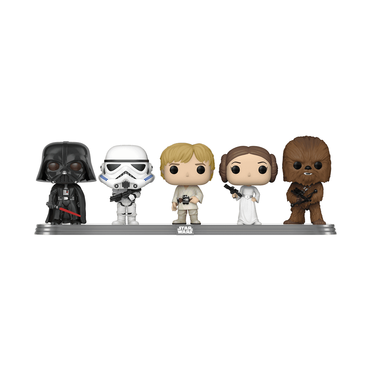 image de Darth Vader / Storm Trooper / Luke Skywalker / Princess Leia / Chewbacca - 5 Pack (2022 Galactic Convention)